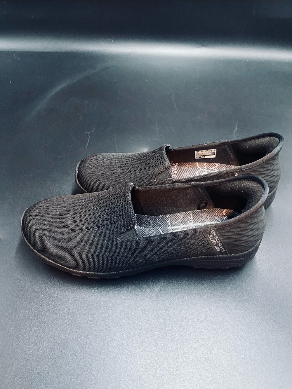 Skechers Black Slip-On Memory Foam Sneakers